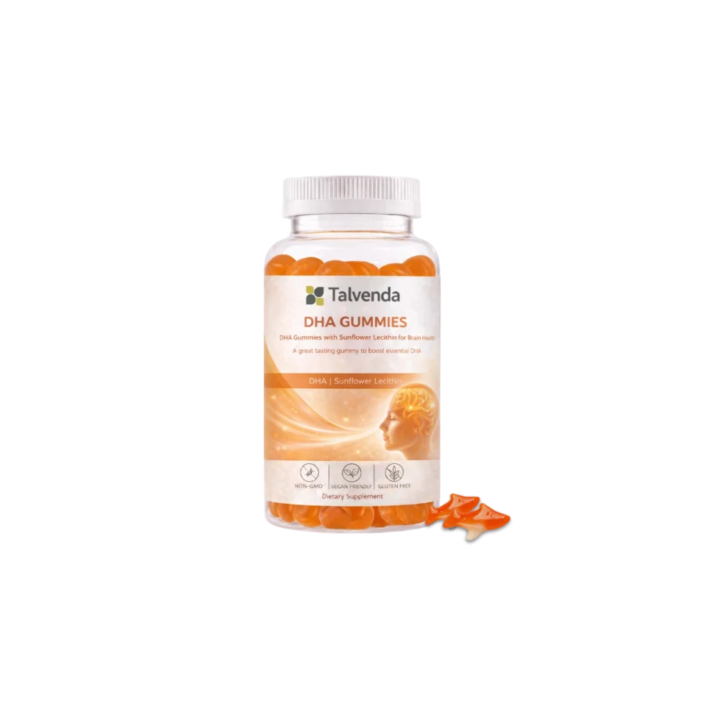 DHA Gummies with Sunflower Lecithin for Brain Health
