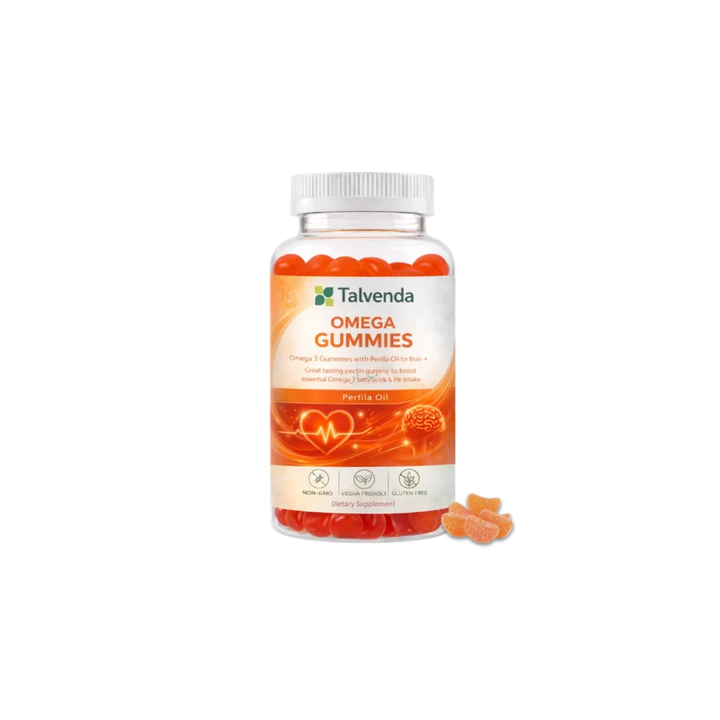 Omega 3 Gummies with Perilla Oil for Brain + Heart Wellness