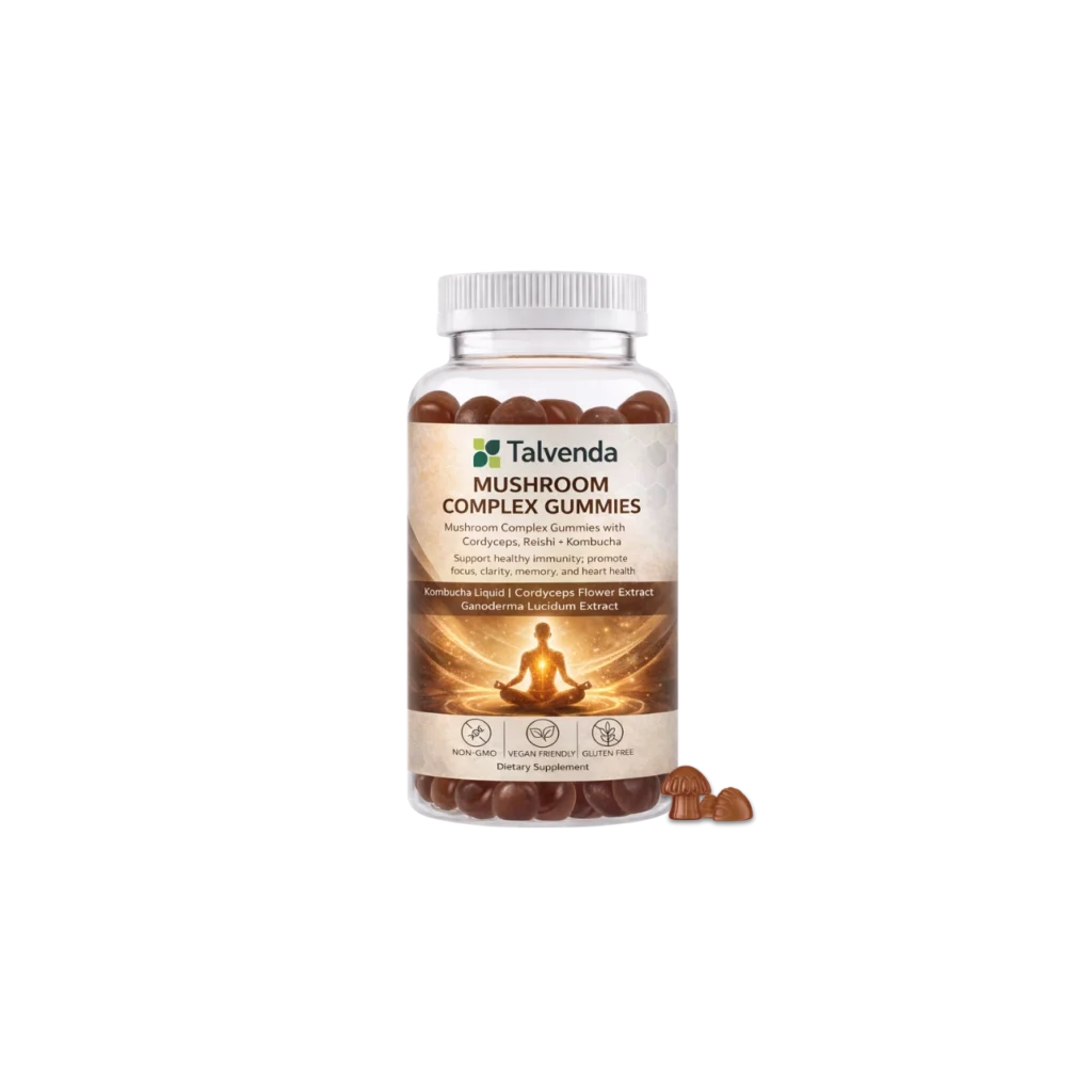 Mushroom Complex Gummies with Cordyceps, Reishi + Kombucha