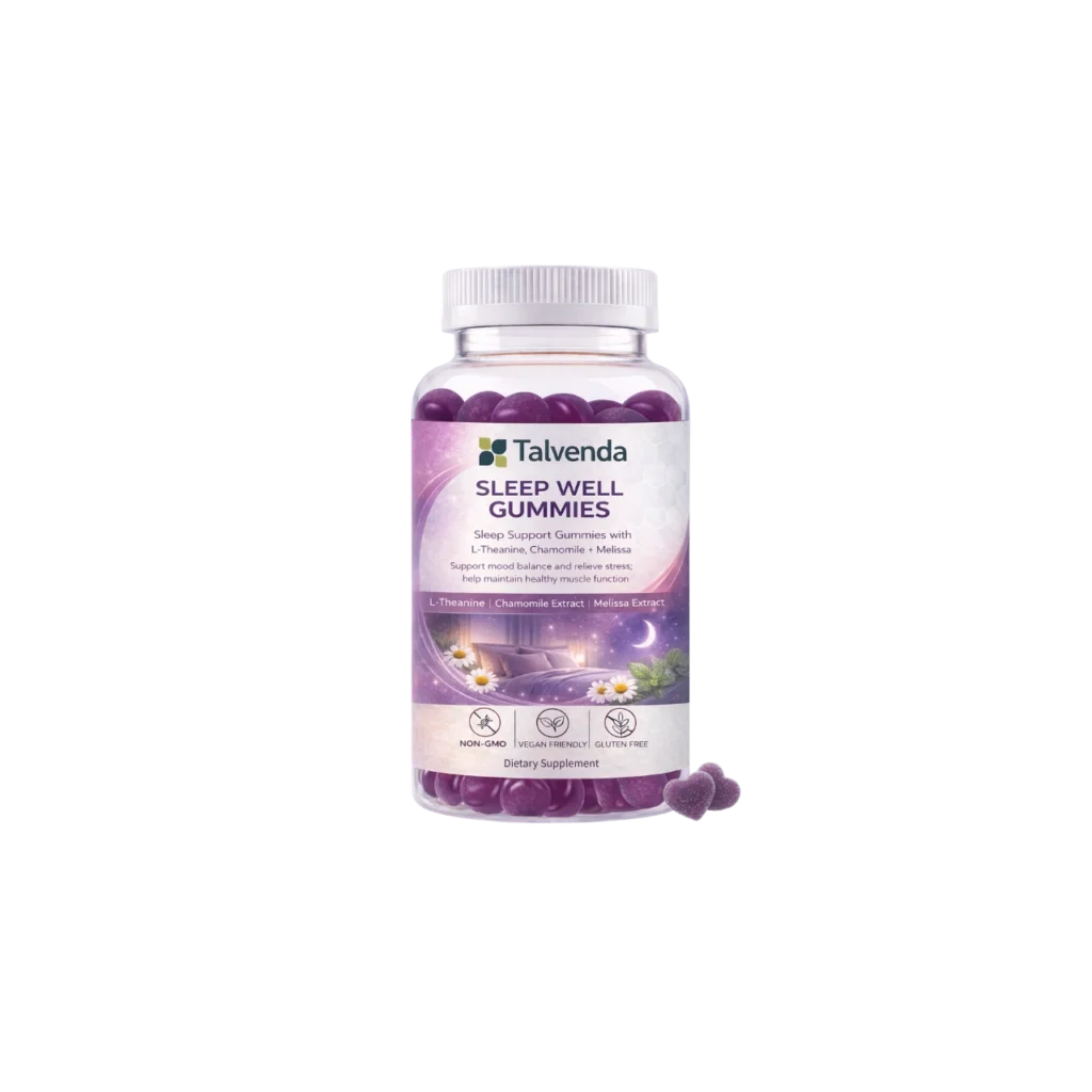 Sleep Support Gummies with L-Theanine, Chamomile + Melissa