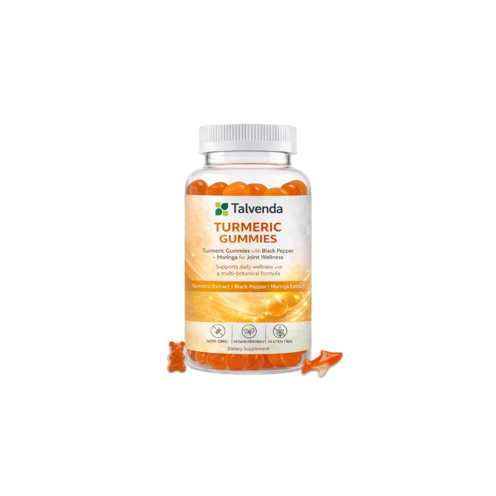 Turmeric Gummies with Black Pepper + Moringa for Joint Wellness