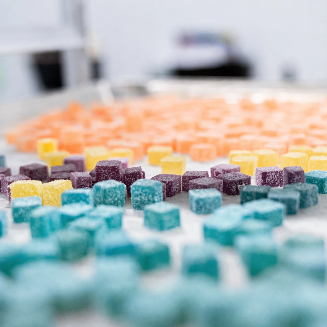 Gummy supplement sample development for taste texture color and shape review