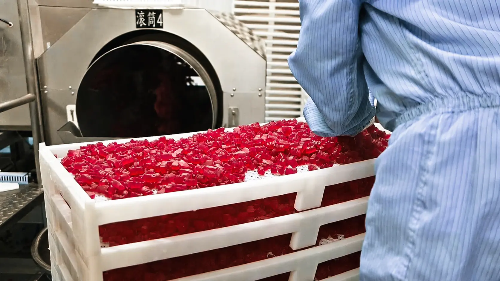 creatine gummy production workshop interior for manufacturing control