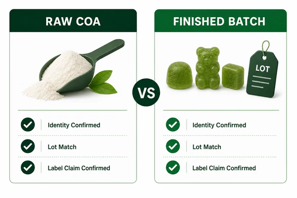 Finished batch testing for creatine gummies