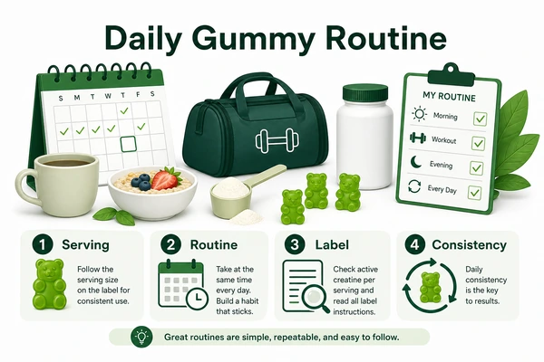 when to take creatine gummies daily routine