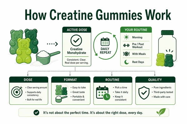 creatine gummies and daily creatine use