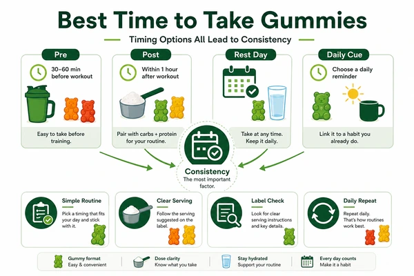 best time to take creatine gummies