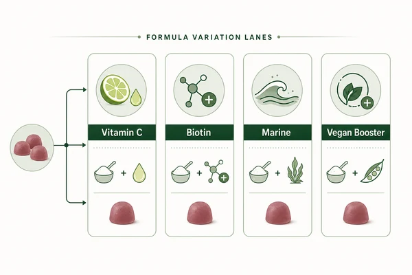 collagen gummy formula variation lanes