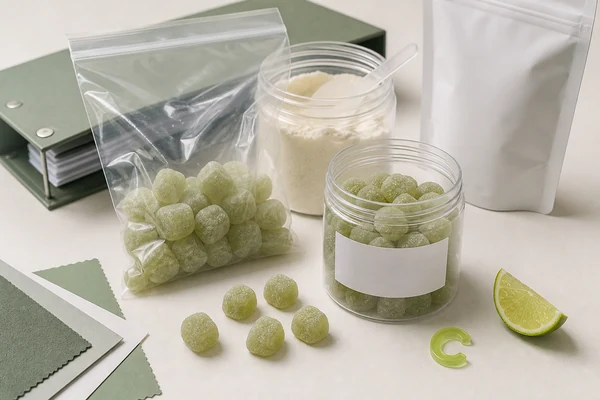 collagen vitamin c gummies product development concept