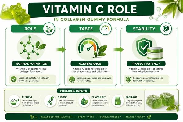 vitamin c role in collagen gummy formula