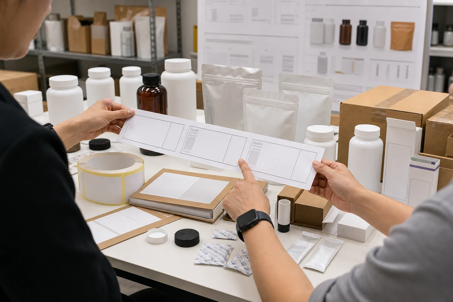 supplement label packaging and sales channel readiness