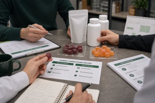 Gummy formulation cost and SKU planning review
