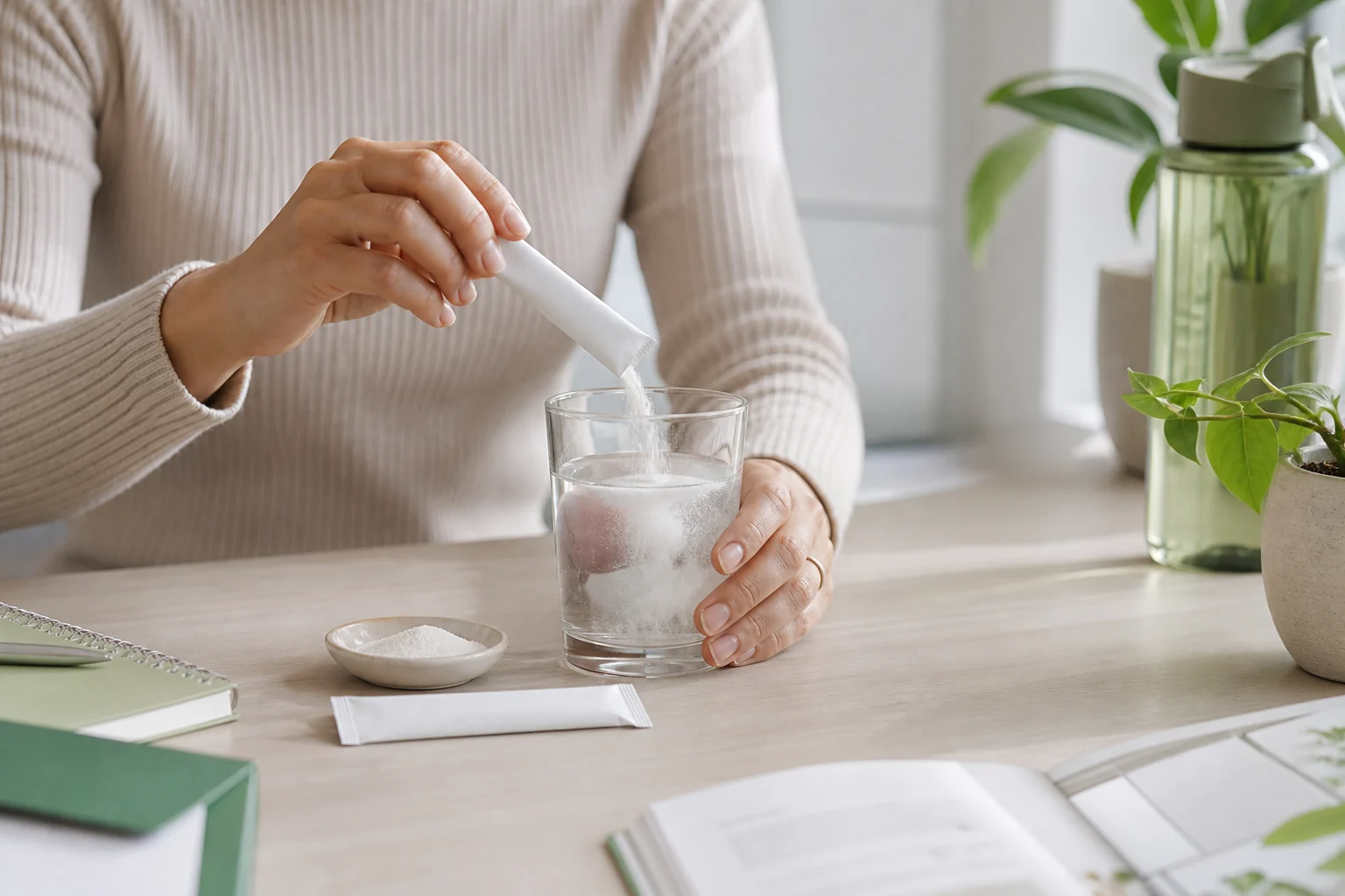 powdered vitamin supplements in drink mix format