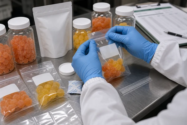 Manufacturing checks for sugar free collagen gummies