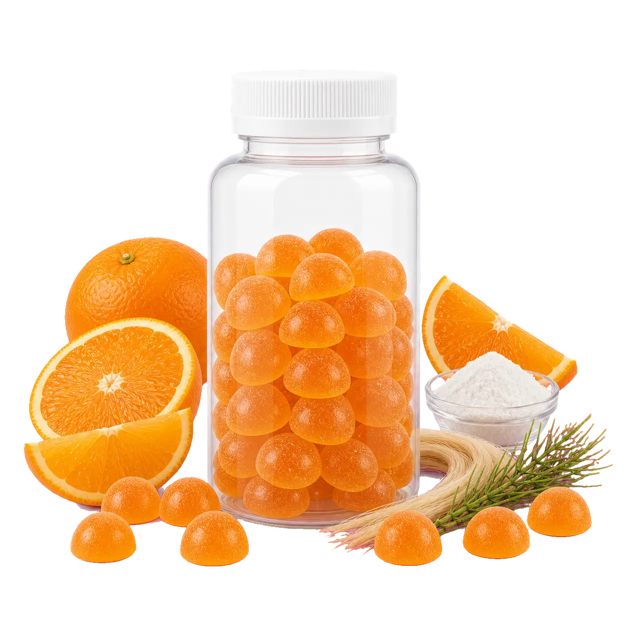 Pectin Sugar-Free Biotin Gummies - private label gummy supplement manufacturer, 60-count 250 cc bottle