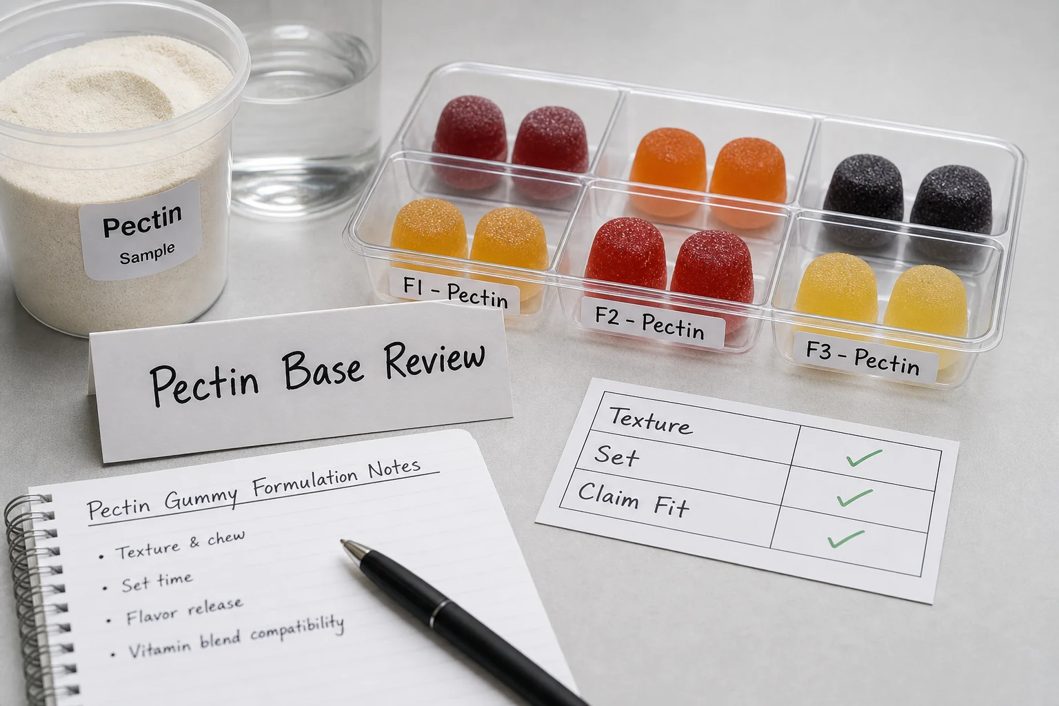 pectin base for vegan gummy vitamin supplements