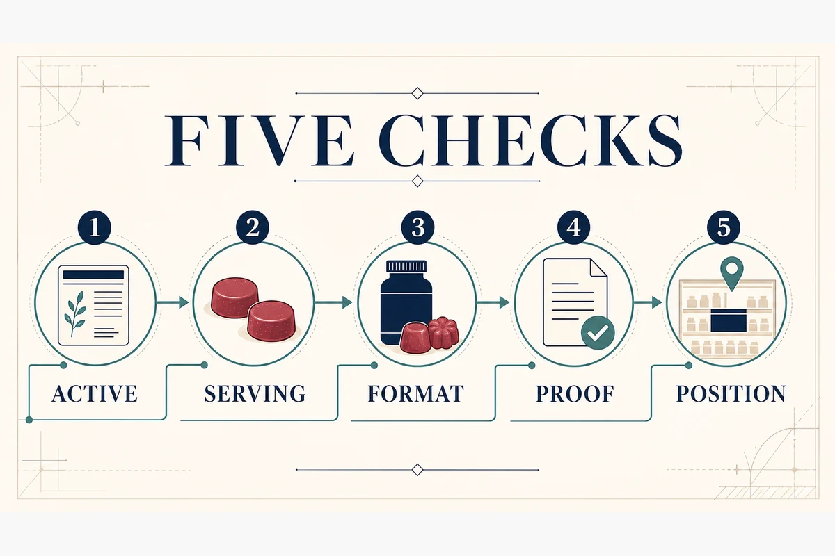 Five checks for comparing immune support gummies by label