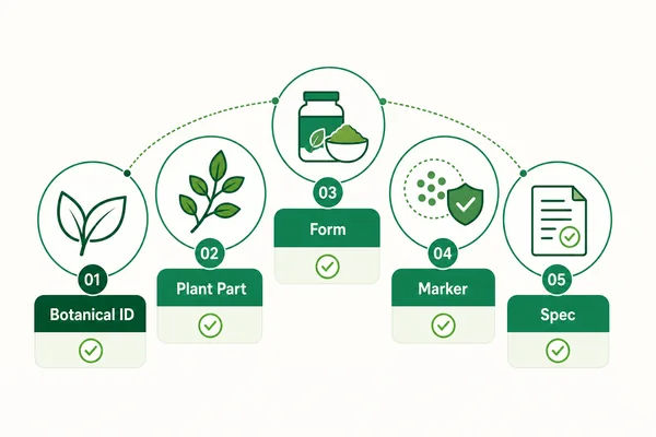Botanical ingredient specification review