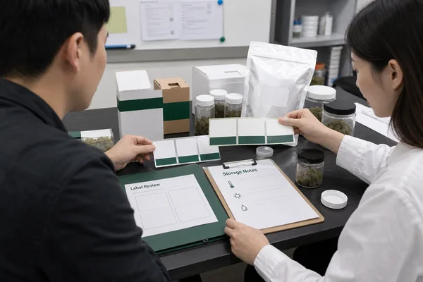 Botanical gummy labeling and packaging review