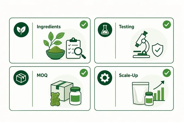 Botanical gummy manufacturer checklist