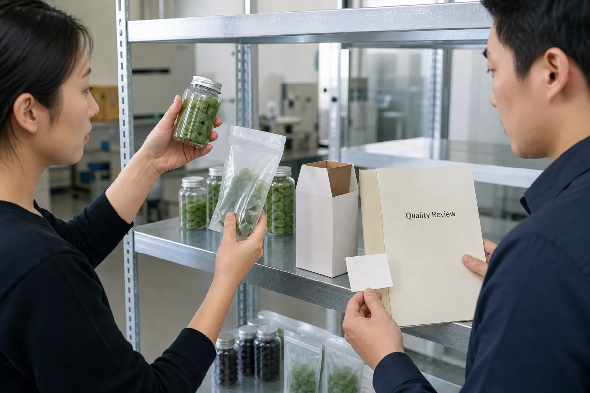 greens gummies testing and quality checks before production