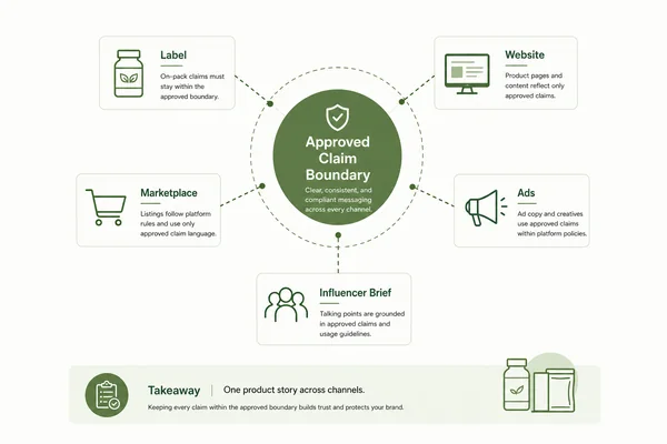 Weight management supplement claim boundary map