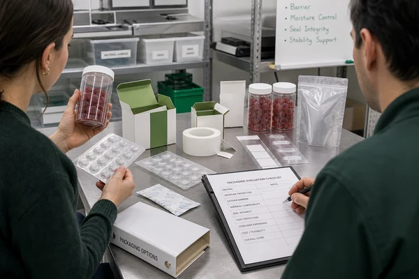 packaging choices for probiotic gummy stability