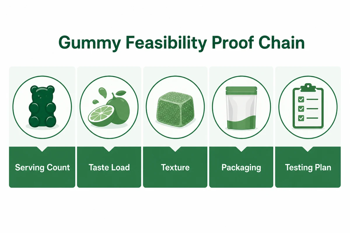 Sports nutrition gummy feasibility review