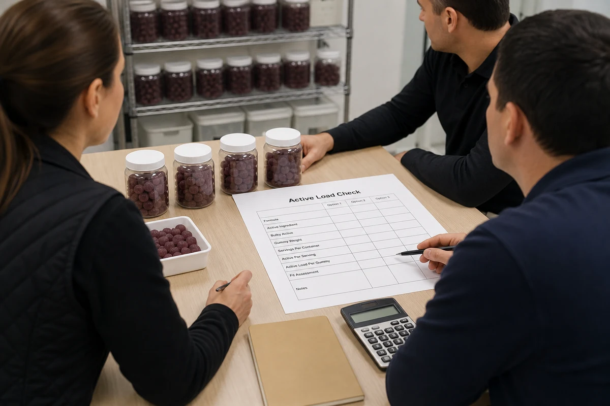 Sports nutrition gummy active fit checklist