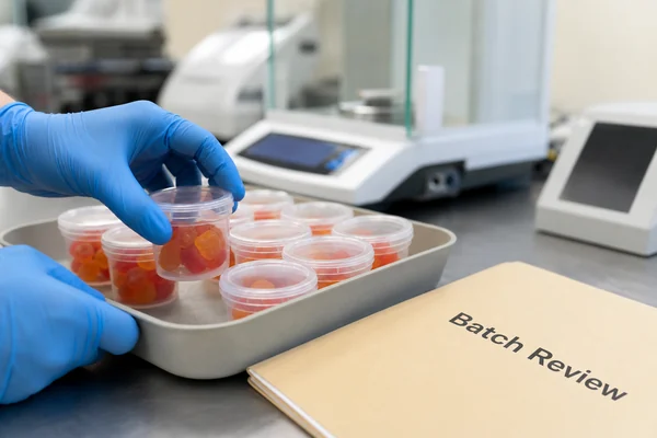 Finished batch testing report for a dietary supplement product