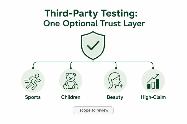 Third-party certification and supplement quality assurance trust signals