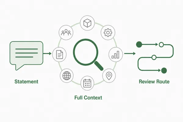 Illustration of structure-function claim meaning reviewed across wording and context